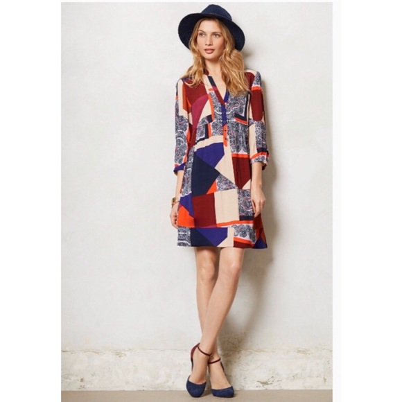 Anthropologie Dresses & Skirts - Anthropologie Mauve Tyran Crêpe Shift Dress